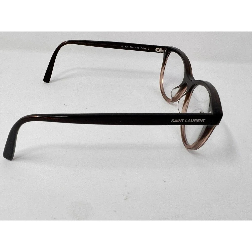 Saint Laurent SL504 004 Eyeglass Frames Only 53-17-145 Brown Fade Italy